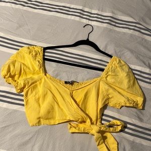 Yellow LuLu Crop Top